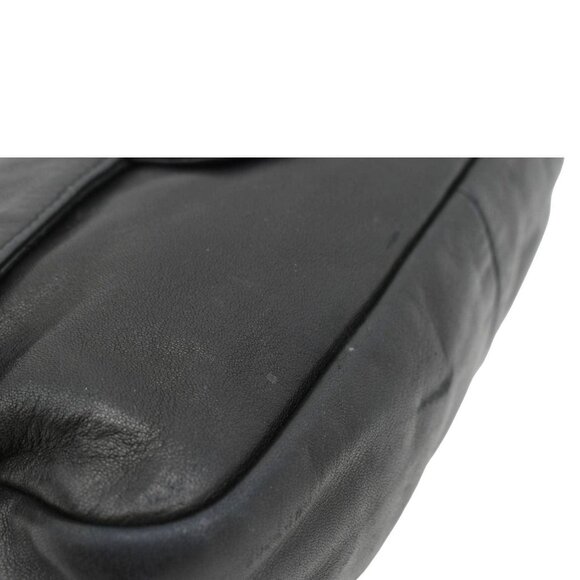 CHANEL  Soft and Chain Flap Leather Shoulder Bag Black - Picture 10 of 14